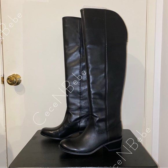 ❤️Leather Over the Knee Back Zip Boots — INC International Concepts —US 7 —Black - Picture 4 of 14